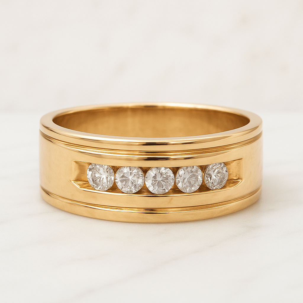 Genuine Rose Cut Diamond Engagement Ring Real Lab Grown Diamond Solitaire