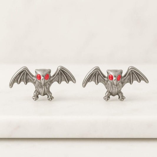 Gift For Her Unique Stud Earrings Garnet Studs Birthday Statement Minimalist earring Handmade earring Women Studs