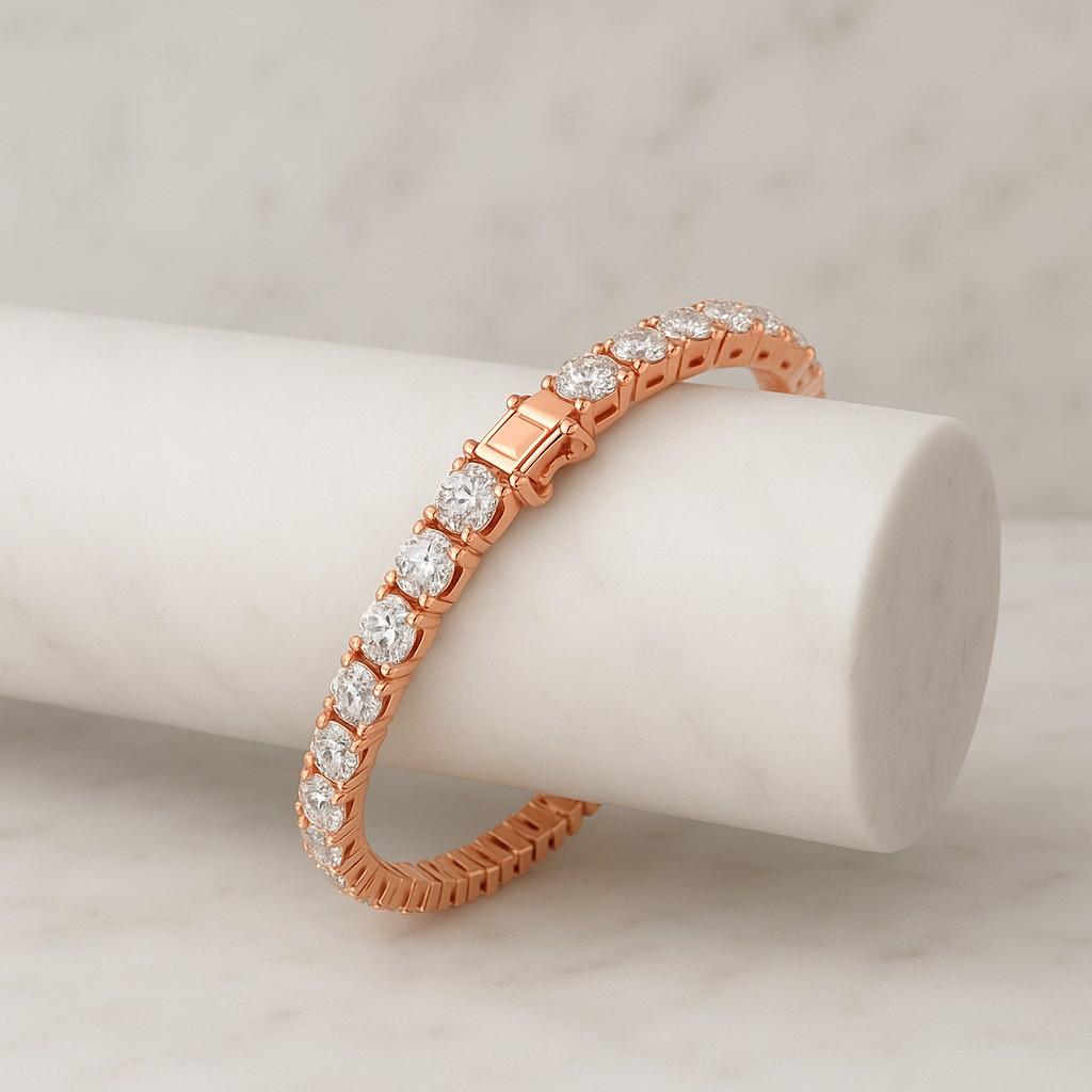 3.50 Ct Round Cut Eco Friendly Diamond Tennis Bracelet