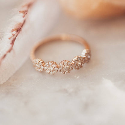 Gifts for Mom- Gifts for Sister-  Stackable Ring- Pave Ring