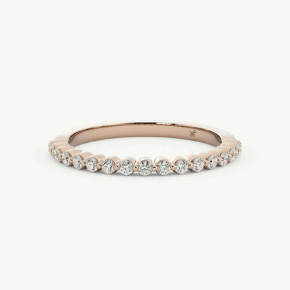 Gifts for Mom, Round Cut Diamond, Stackable Ring
