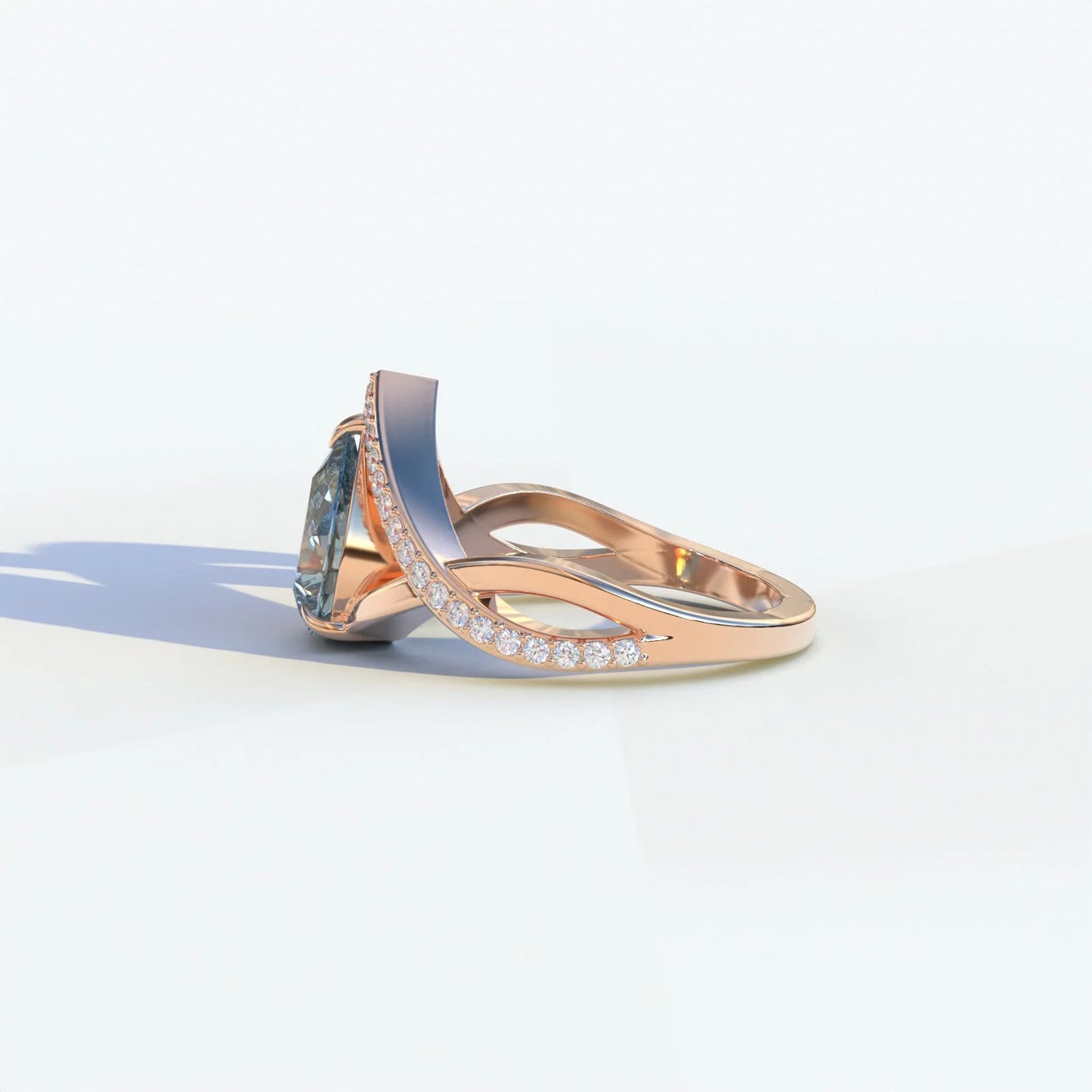 glamly vivid blue diamond ring