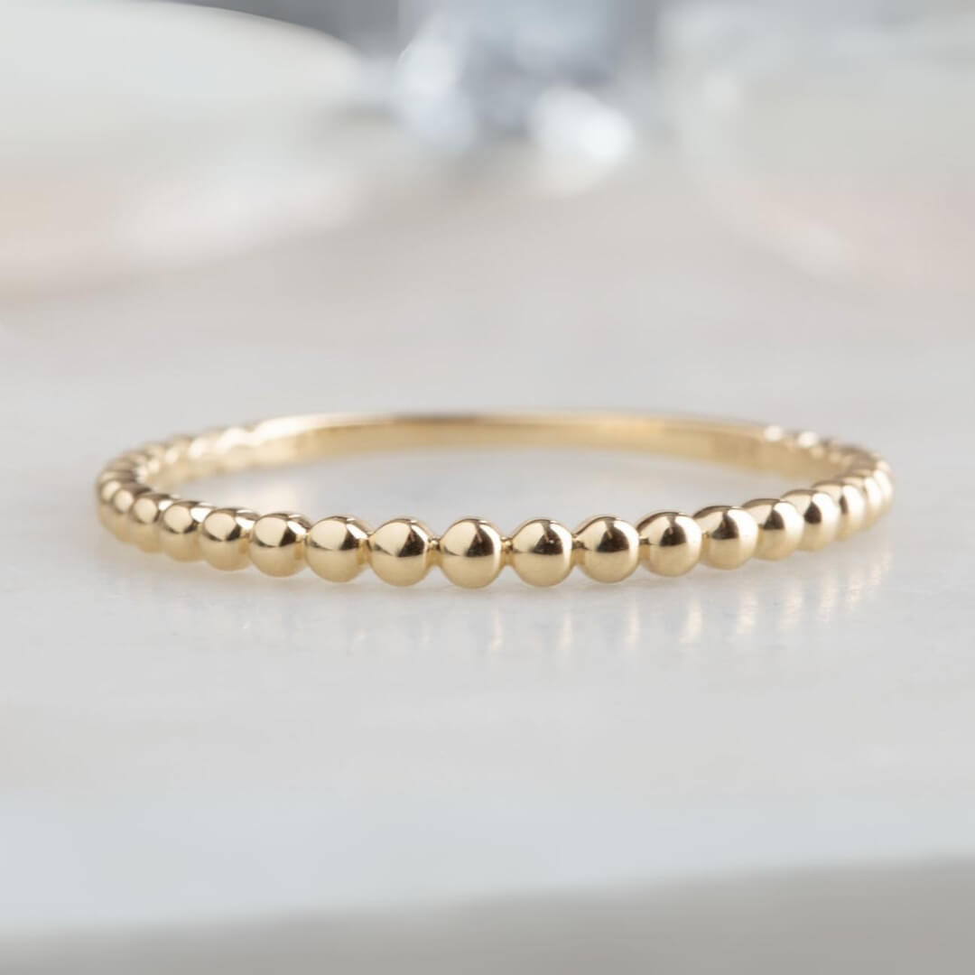 Gold Ball Ring