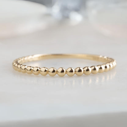 Gold Ball Ring