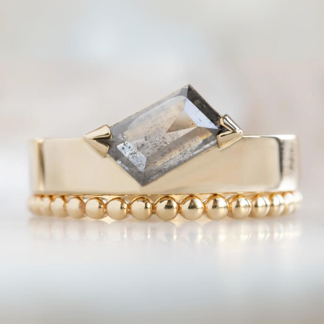 Gold Beaded Ring