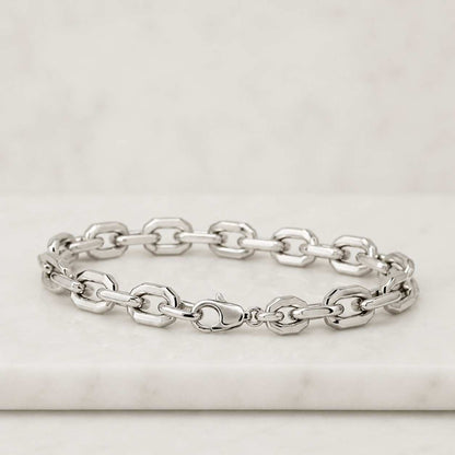 Gold Bracelet 18K Solid | Flower Bead Dainty Chain | Fine Jewelry