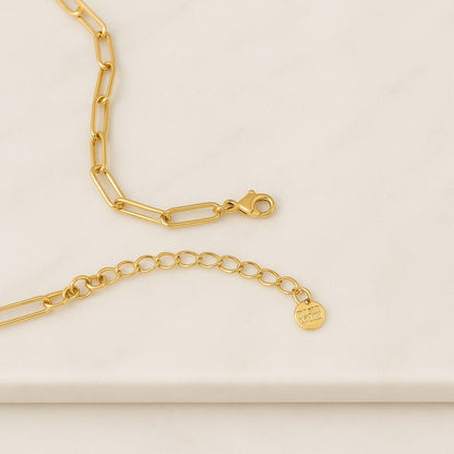 Gold Cable Chain Layered Necklace for Women Linked Layered Necklaces Set Interlocking necklace