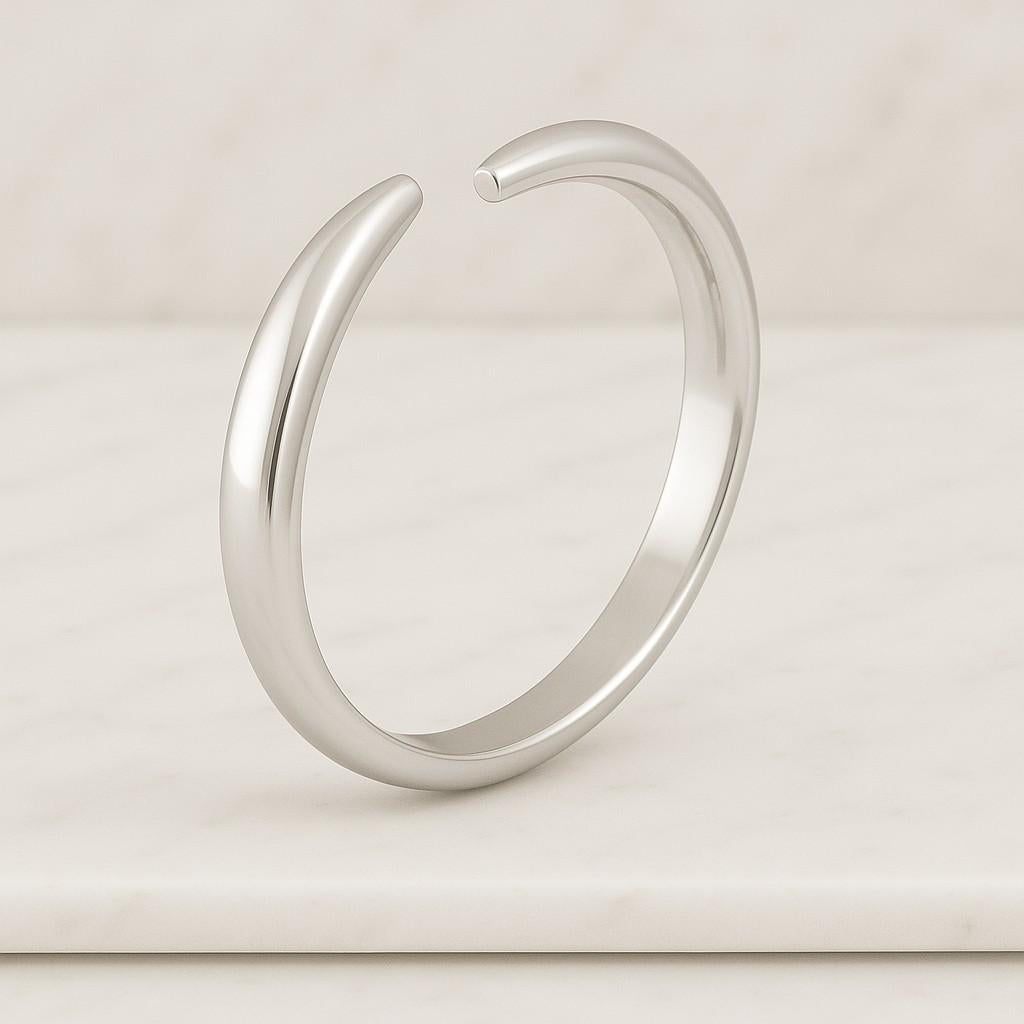 Gold Cuff Wedding Band Claw Band Open Band Cuff Wedding Band Solid Gold Band