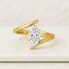 Stylish Yuki Split Shank Lab Grown Diamond Solitaire Ring