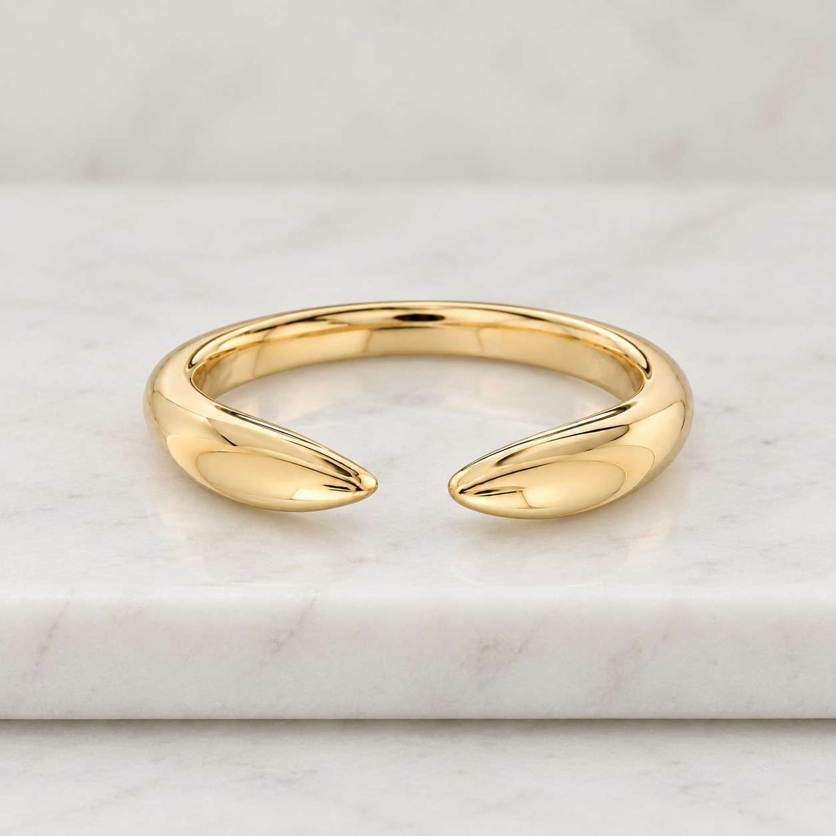 gold gap band open wedding band oval cut wedding ring moissanite stacking ring vintage wedding band yellow gold band gift for her
