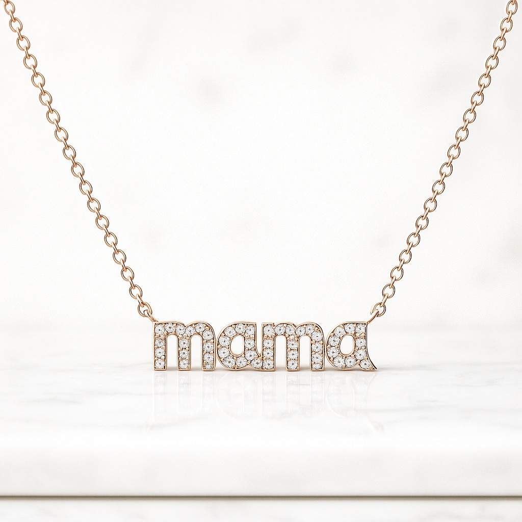 Gold Pave Circle Necklace Round Silver Pave Circle Necklace