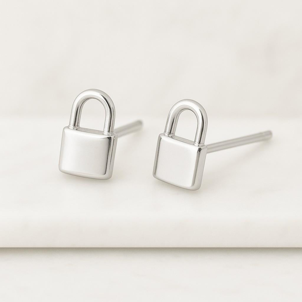 Gold Plated Name Stud Earrings Personalized Jewelry Gift