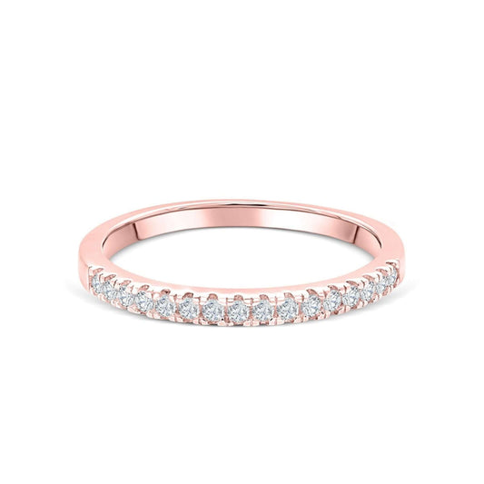 Gold Round Diamond Full Eternity Band