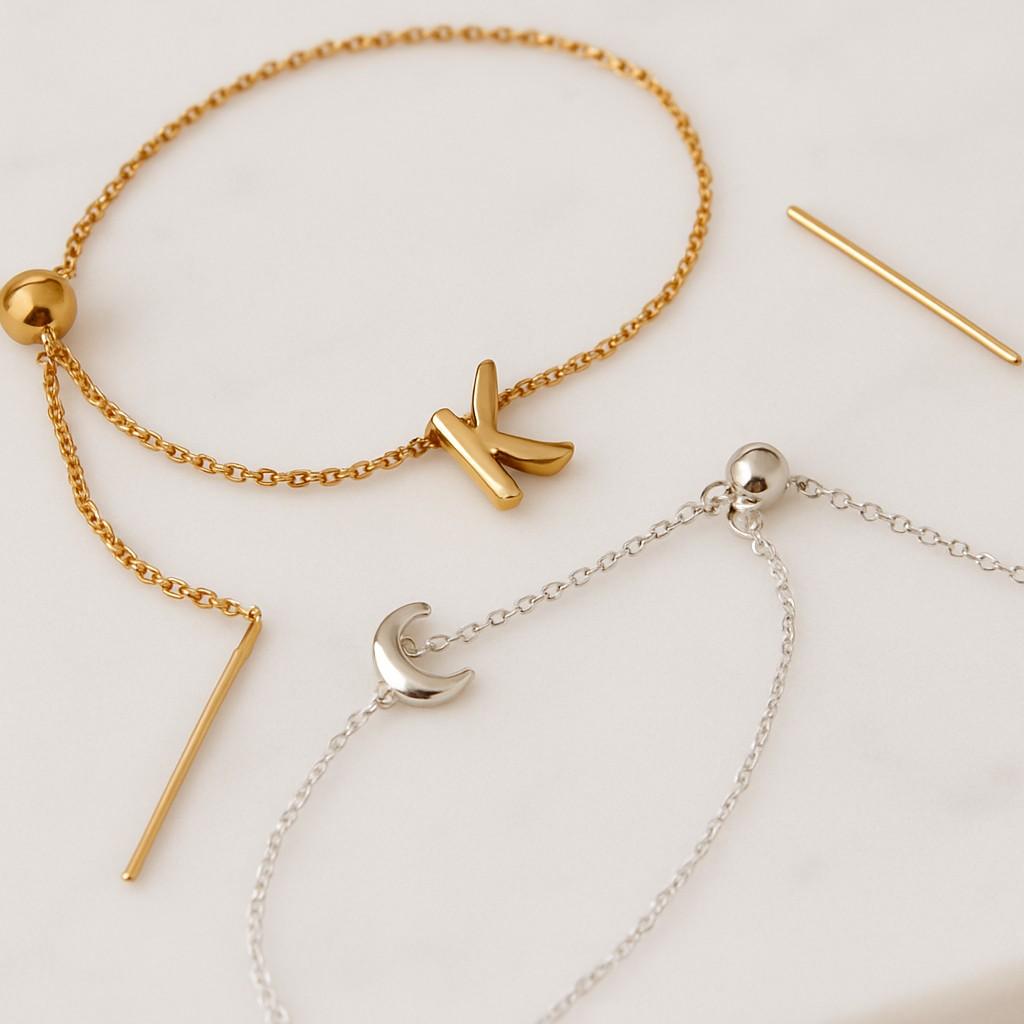 Gold Silver Rose Gold Friendship Bracelet  Minimalist Name Personalized Gift Jewelry Gift For Her