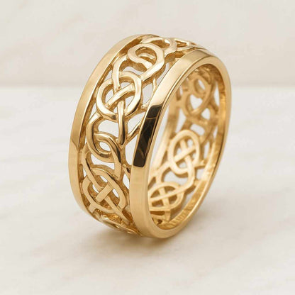 Gold Silver Stacking Ring 14k Solid Gold Diamond Pave Cuban Curb Link Wedding Band