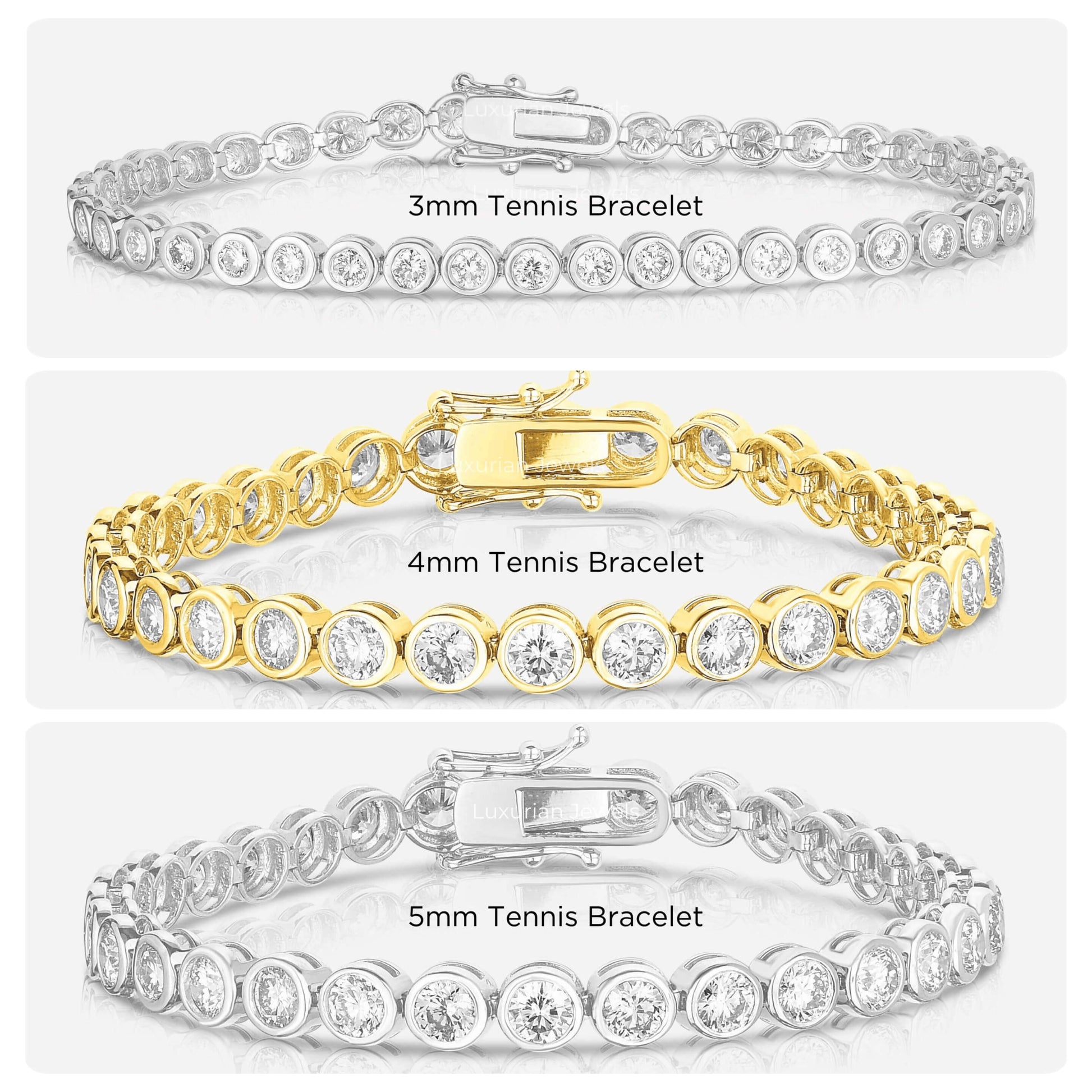 Gold Tennis Bracelet, Solid Gold Bracelet, Diamond Bracelet