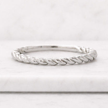 Gold Wedding Band Women, Twist Marriage Ring, Solid Gold Wedding Ring, 14k Gold Stackable Band Ring, Twisted Gold Band,Stacking Wedding Ring
