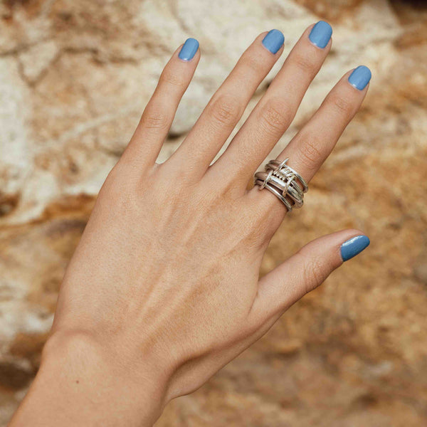 Gold and Silver Statement Ring