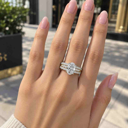 Graduated Diamond Shank, 14K Yellow Gold