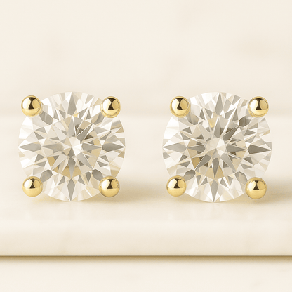 Graduating Statement CVD Diamond Hoop Earrings