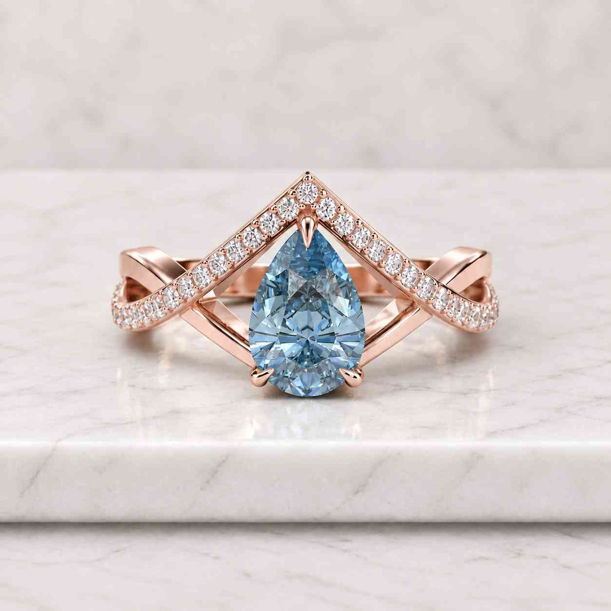 HUGE 6.75 carat E Color VVS2 IGI Certified Clarity Marquise Cut Lab Grown Three Stone Diamond Engagement Ring Side Baguettes 18k Yellow Gold
