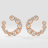Half Circle Stud Earrings