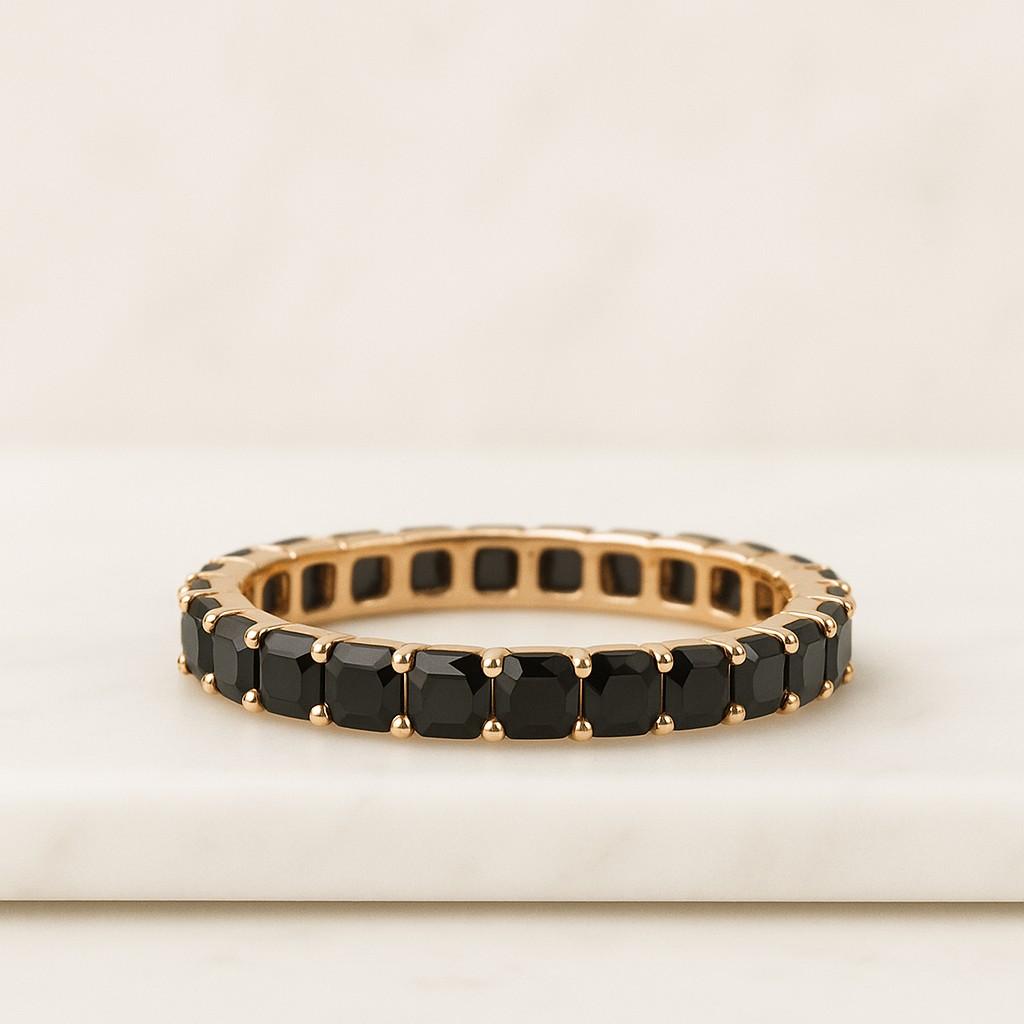 Diamond Wedding Band 10K 14K 18K Solid Gold Stacking Ring