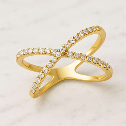 Half Eternity Standalone Ring Statement Ring for women