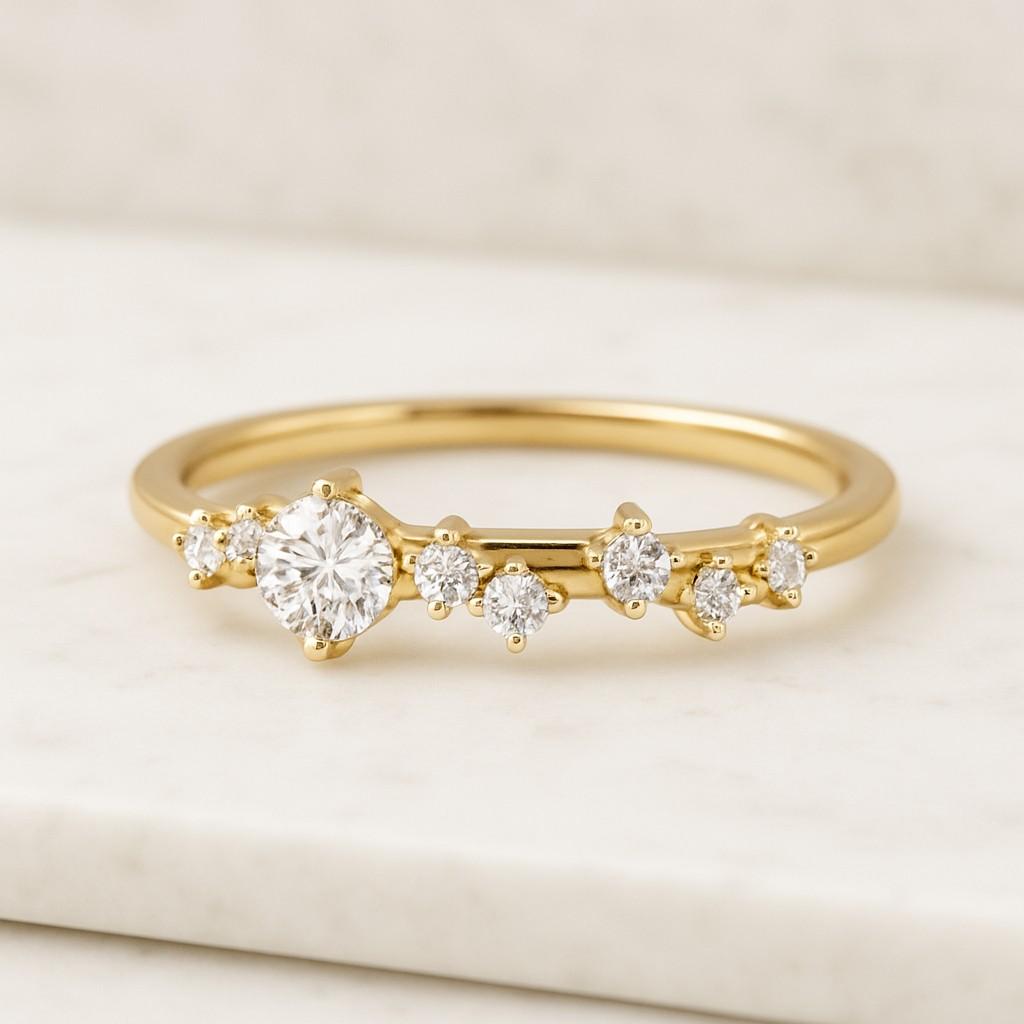 Half Eternity Wedding Band, Half band 1.4mm stones, Matching bands, 925 Sterling Silve