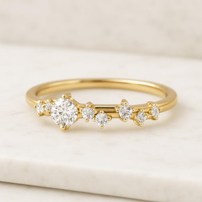 Half Eternity Wedding Band, Half band 1.4mm stones, Matching bands, 925 Sterling Silve