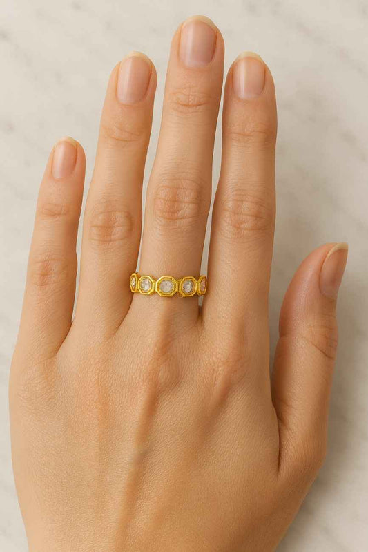 Half Eternity Wedding Band, MatchingStackable Band,Lab Created Diamond Band,Anniversary Gifts