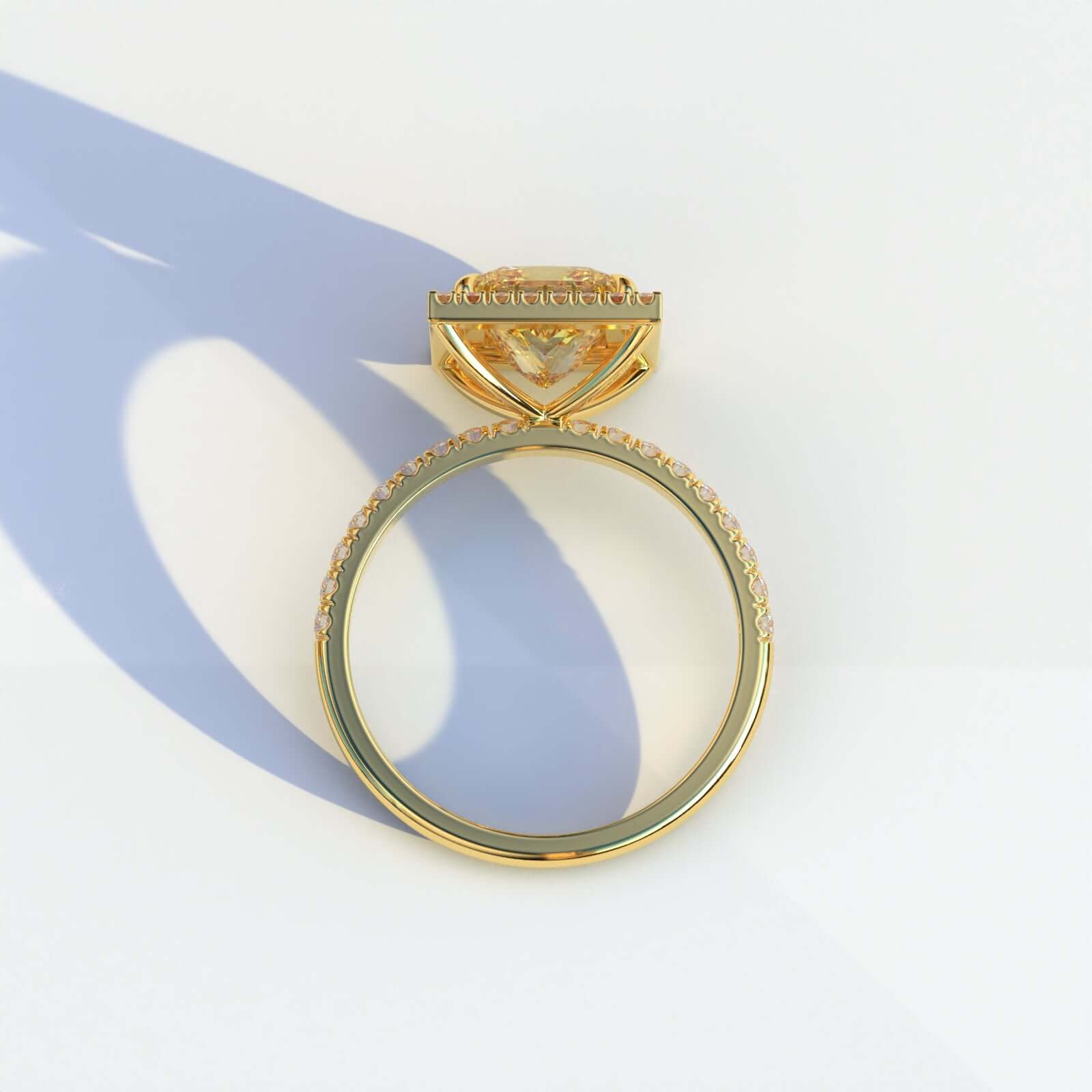 Halo Engagement Wedding Band