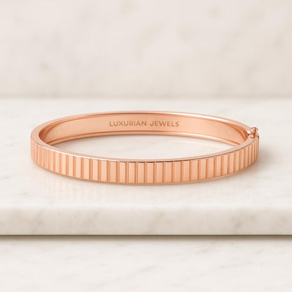 Gold Bracelet 14K Solid Gold Chain Bracelet Wide Cobra Bracelet Dome Linked Gold Bracelet