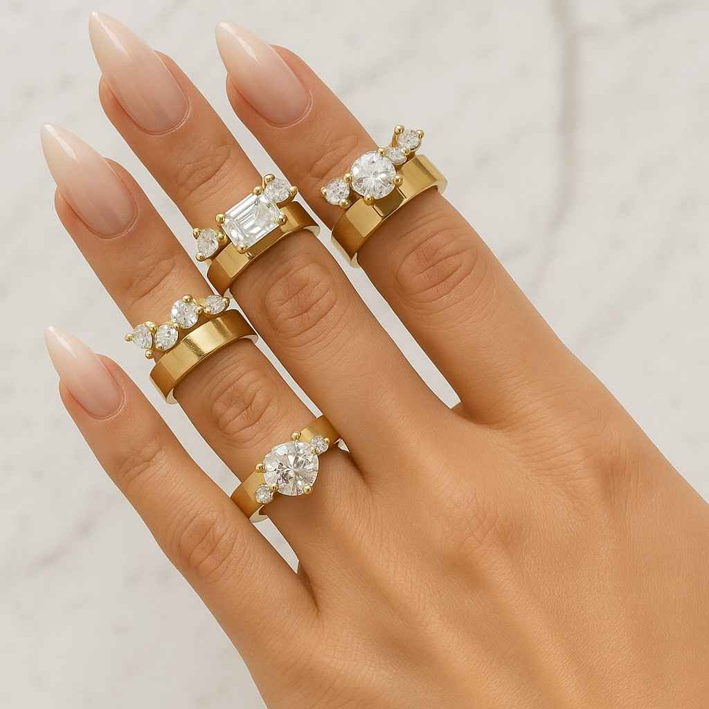 Hammered Emerald Ring Black Tungsten Ring Mens Wedding Ring