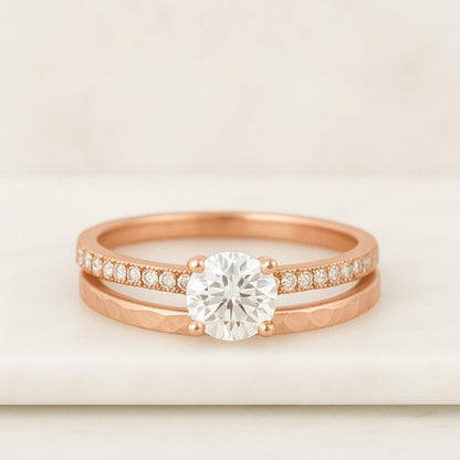 Hammered Gold Tungsten Ring Gold Tungsten Ring Mens Wedding Band Men s Engagement Ring