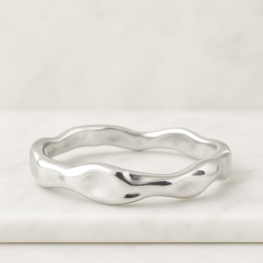 Hammered Titanium Ring Industrial Modern Wedding Band Hammer Tungsten Yellow Gold Wedding 2 mm 4 mm 6 mm Ring Band Hammer Gold Ring