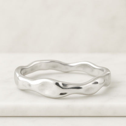 Hammered Titanium Ring Industrial Modern Wedding Band Hammer Tungsten Yellow Gold Wedding 2 mm 4 mm 6 mm Ring Band Hammer Gold Ring