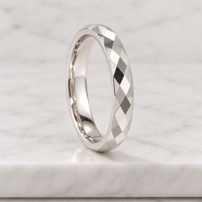 14k Yellow Gold Hammered Wedding Band • Domed Comfort Fit
