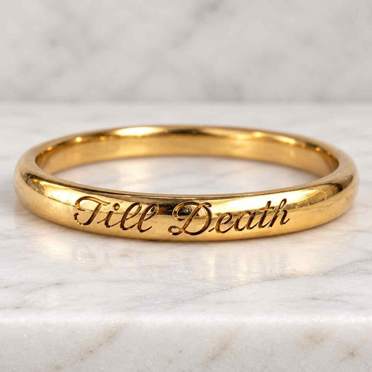 hand-engraved pattern solid gold band wedding band engagement bridal set for women 18k yellow gold nature inspired band for her couples band
