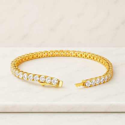 Handmade Bezel Tennis Bracelet Statement Bracelet Stackable Bracelet