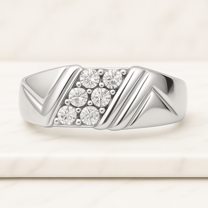 Handmade Jewelry For Her Moissanite Pear Cut Wave Ring 18K Yellow Gold Bridal Engagement