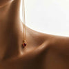 Multi Birthstone Heart Pendant Necklace