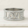 Round Cut Lab Grown Diamond Name Engraved Wedding Band
