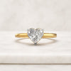 Heart Cut Lab Grown Diamond Solitaire Engagement Ring