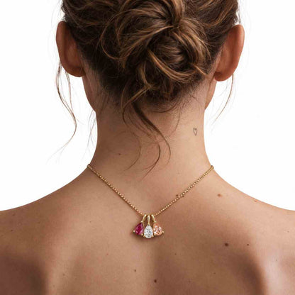 Heart Cut Pink Sapphire Diamond Necklace, 14K Gold Solitaire Heart Pendant, Pink Gemstone Necklace, Romantic Gift for Her, Elegant Jewellery
