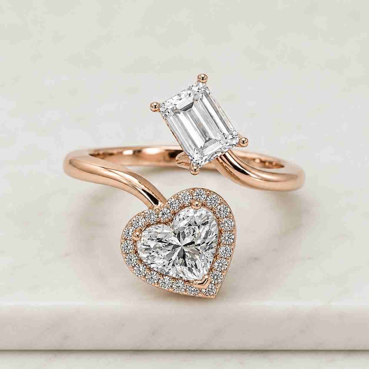 heart diamond engagement ring heart cut diamond proposal ring igi certified lab grown diamond ring heart cut pave anniversary ring