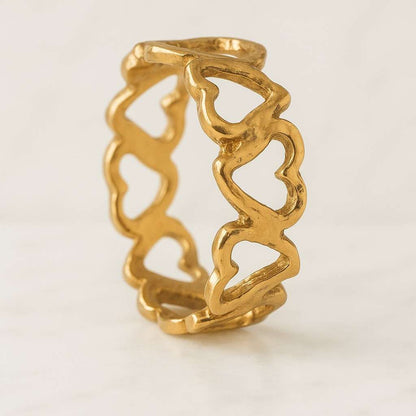 Heart Eternity Ring Love Ring, Statement Ring Diamond Eternity Ring Wedding Band