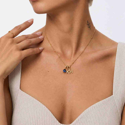 Heart Necklace 14K Yellow Gold 1.5ct IGI Certified E/VVS2 Heart Cut Lab Created Diamond 3- Prong Setting Dainty Jewelry Gift, Trendy Style
