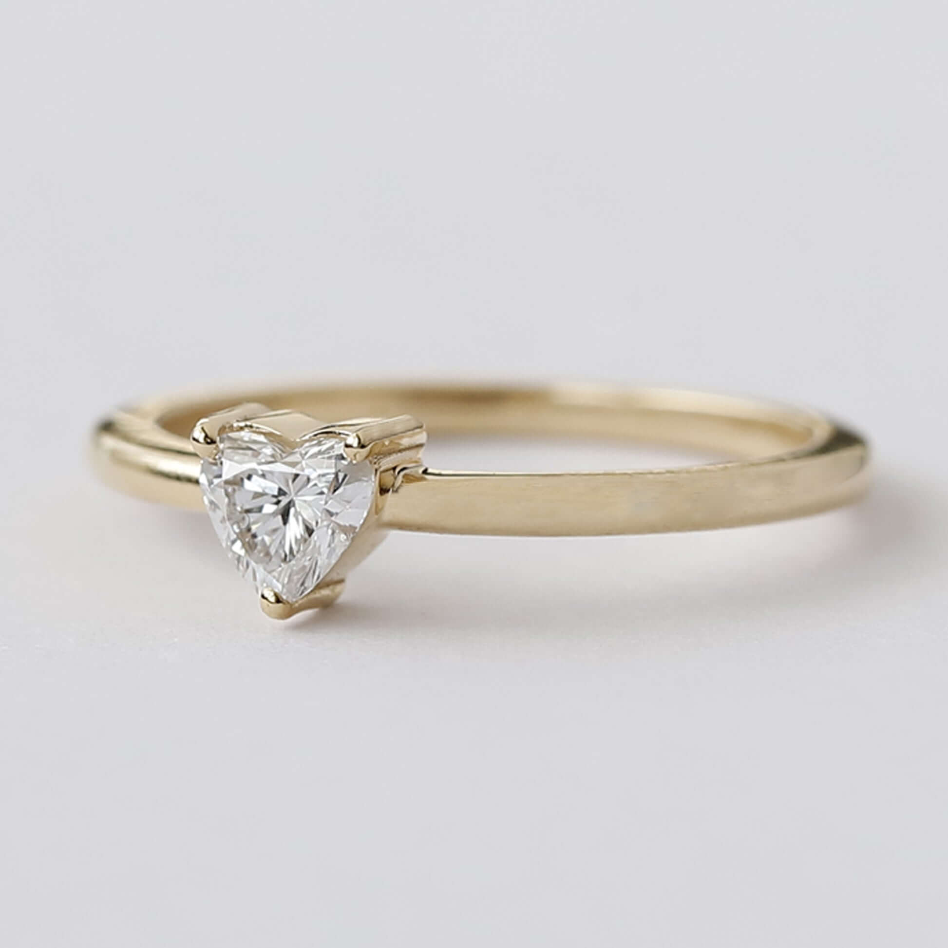 Heart Shape Diamond Solitaire Ring