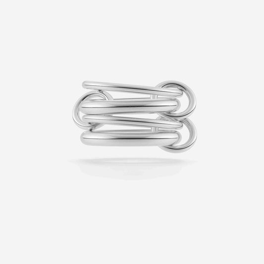 Heavy Fit One Tone Link Connected Ring